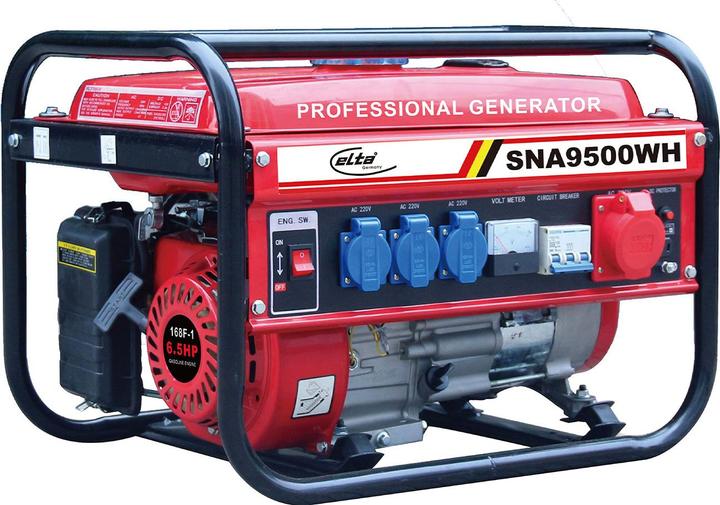 Elta Tragbarer Benzin-Stromgenerator, 3x 230V, 1x 380V, 15 l (15 l)