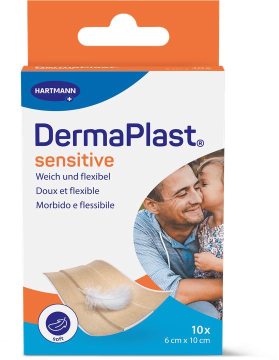Actual product image DermaPlast Sensitive hautfarbig (10 x)