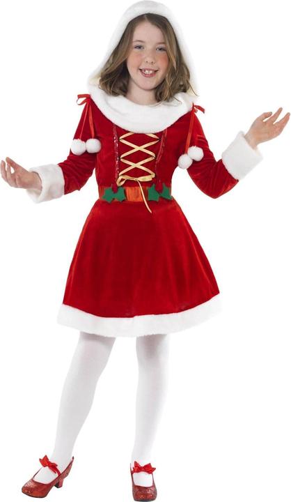Produktbild Smiffys Little Miss Santa KostümKleid Mädchen (146, 152)
