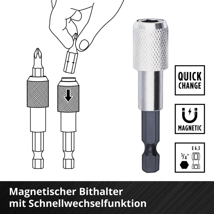 Actual product image Einhell Bit set (PH1, PH2, PH3, PZ1, PZ2, T10, T15, T20, T30, T25)