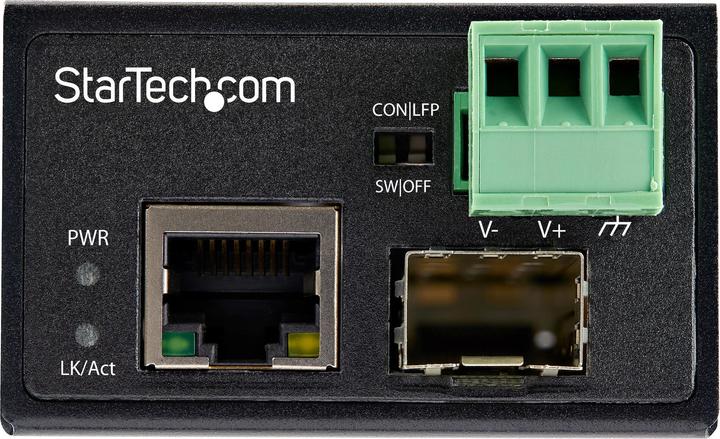 Produktbild StarTech .com Industrial Fiber to Ethernet Media Converter