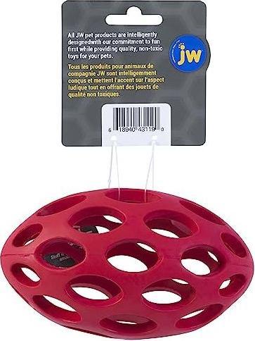 Actual product image JW Dog Toy Hol-ee Football Medium, Ø 15 cm, Assorted (Dog chew toy)