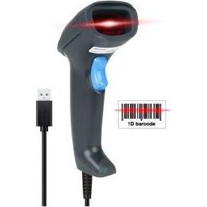 Hamlet HBCS1D10U lettore di codici a barre Lettore di codici a barre portatile 1D Laser Nero (Codici a barre 1D), Lettore codice a barre, Nero