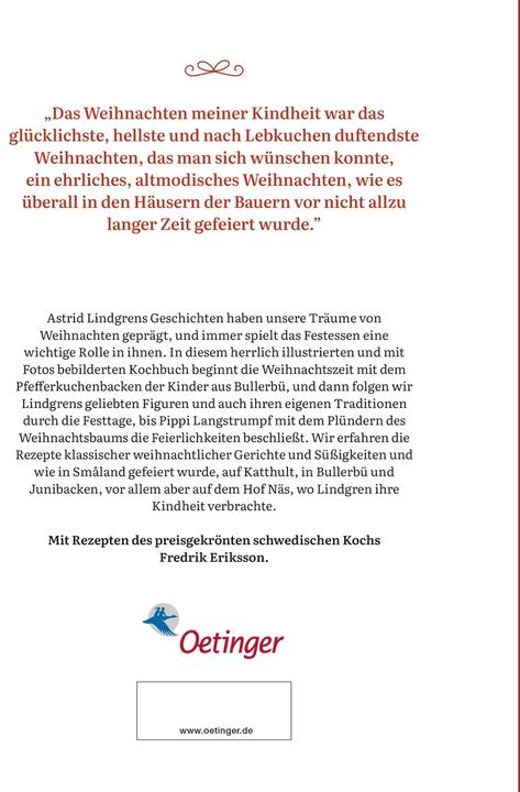 Immagine prodotto So schmeckt mein Weihnachten (Tedesco, Fredrik Eriksson, Ilon Wikland, Montagna Björn, Astrid Lindgren, 2024)
