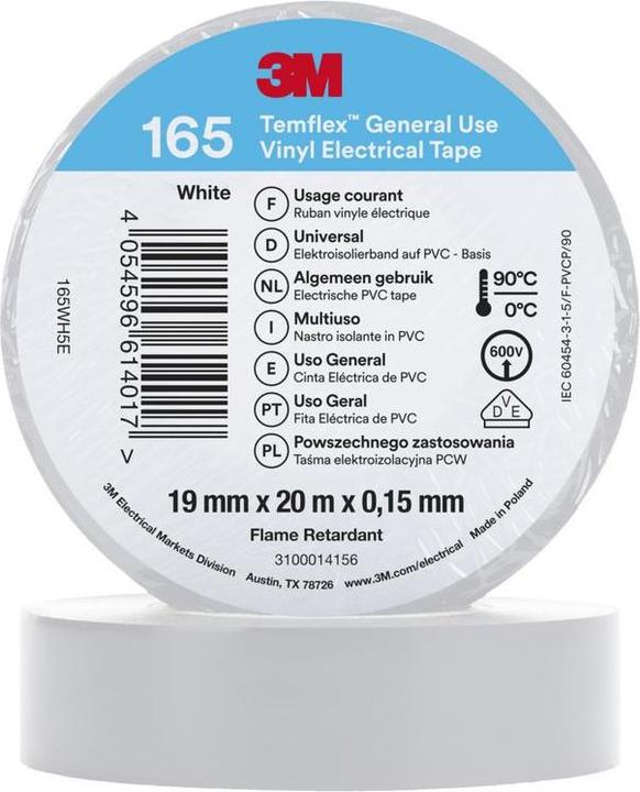 Actual product image 3M Insulating tape Temflex (19 mm)
