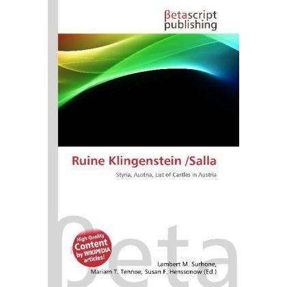 Ruine Klingenstein /Salla, Fachbücher