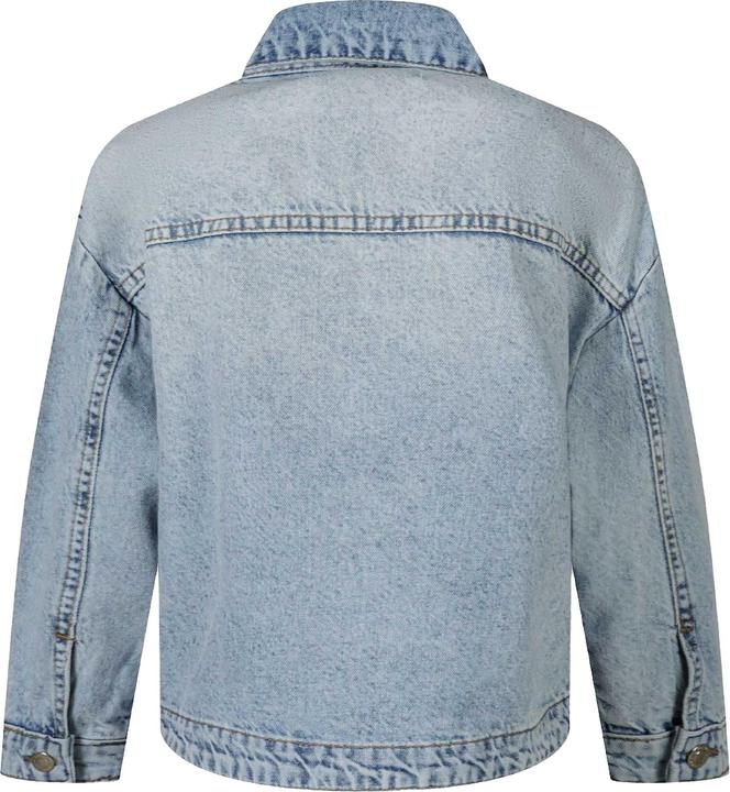 Actual product image Minoti Girls Plain Patch Pocket Denim Jacket (110)