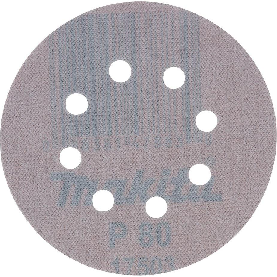 Makita, Schleifmittel, Schleifpap. Kl. 125mm K80 (10) (80er)
