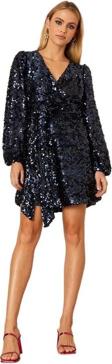 Actual product image Dorothy Perkins Womens/Ladies Sequins Wrap Mini Dress (36)