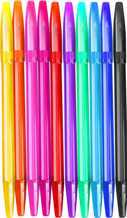 Actual product image Topwrite Ball pen - Set of 10pcs. (Colored, 10 x)