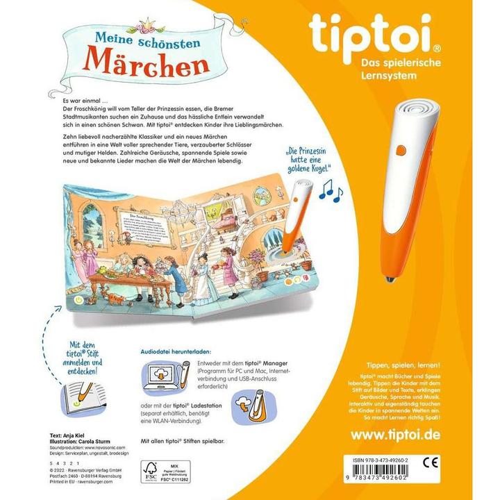 Immagine prodotto tiptoi Meine schönsten Märchen (Tedesco, Anja Kiel, 2022)