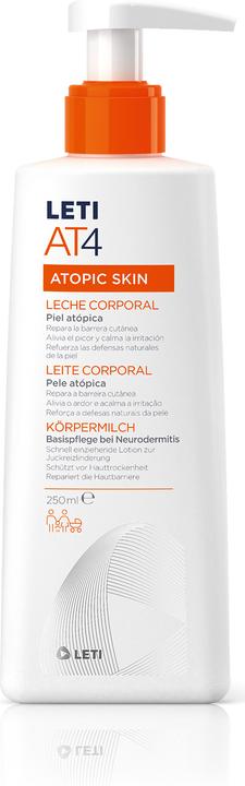 Produktbild Leti LETIAT4 Atopic Skin Körpermilch, 250 ml Creme (Körpercreme, Körperlotion, 250 ml)