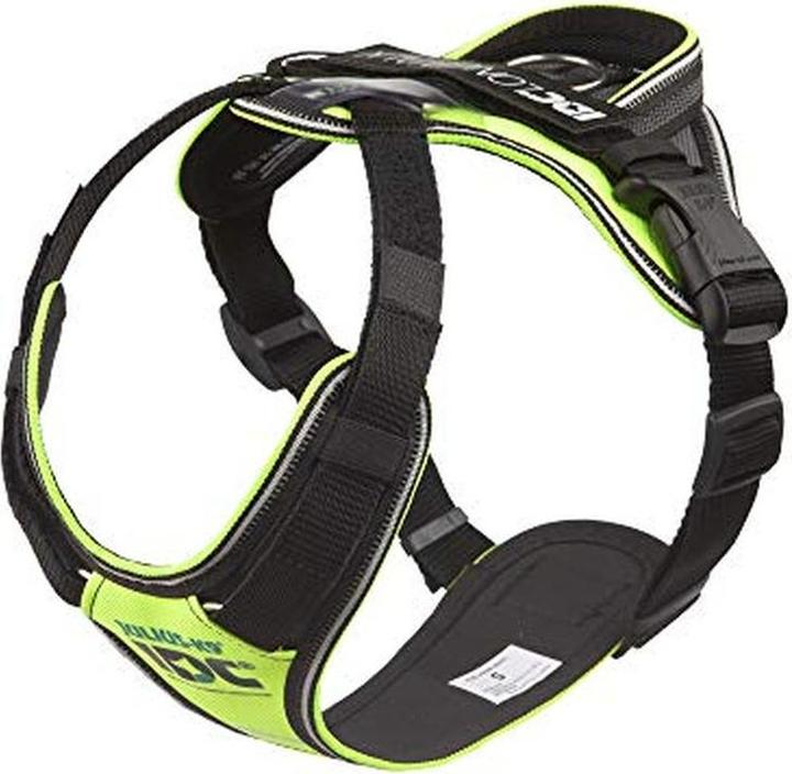 Actual product image Julius-K9 Idc Hondentuig Longwalk Neon Geel / Grijs (S, Dog, Walks)