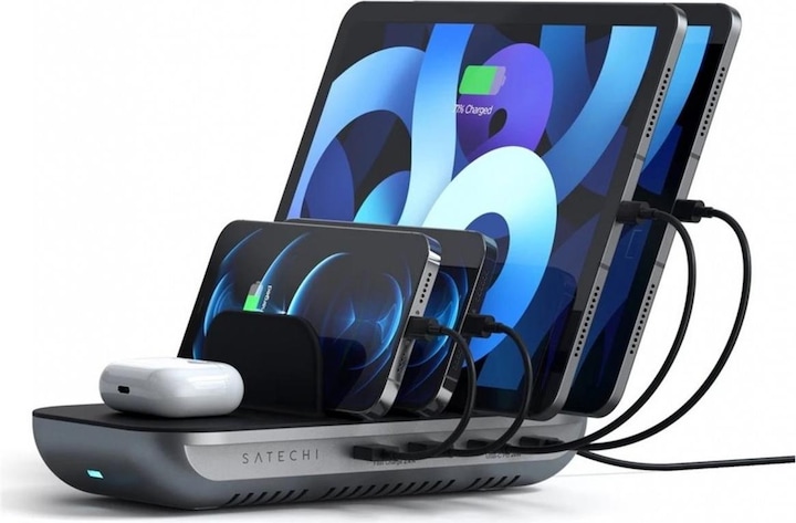 Actual product image Satechi 5 Port MultiDevice Charging Station (20 W)
