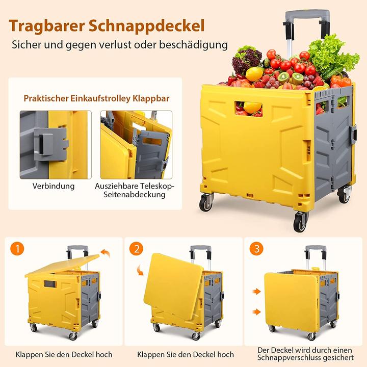 Actual product image Acelectronic Shopping Trolley Foldable