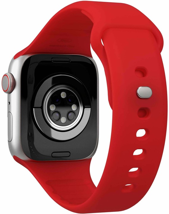 Produktbild Vonmählen Classic 2 Silikonarmband für Apple Watch 42 44 45 49 mm rot (49 mm, 100% Silikon)