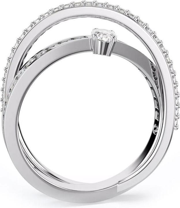 Immagine prodotto Swarovski Anello Hyperbola Vari tagli Bianco (55)