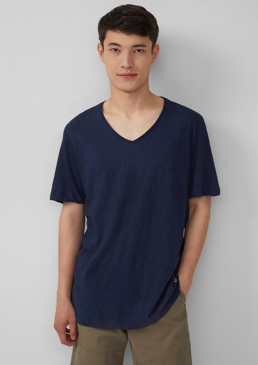 Actual product image S.Oliver T-Shirt Luftiges T-Shirt mit V-Ausschnitt und Flammgarnstruktur (XL)