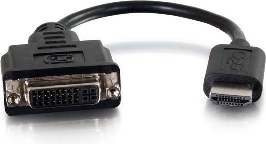 Image du produit C2G Dongle convertisseur-adaptateur HDMI® mâle vers Single Link DVI-D™ femelle (20.30 cm)