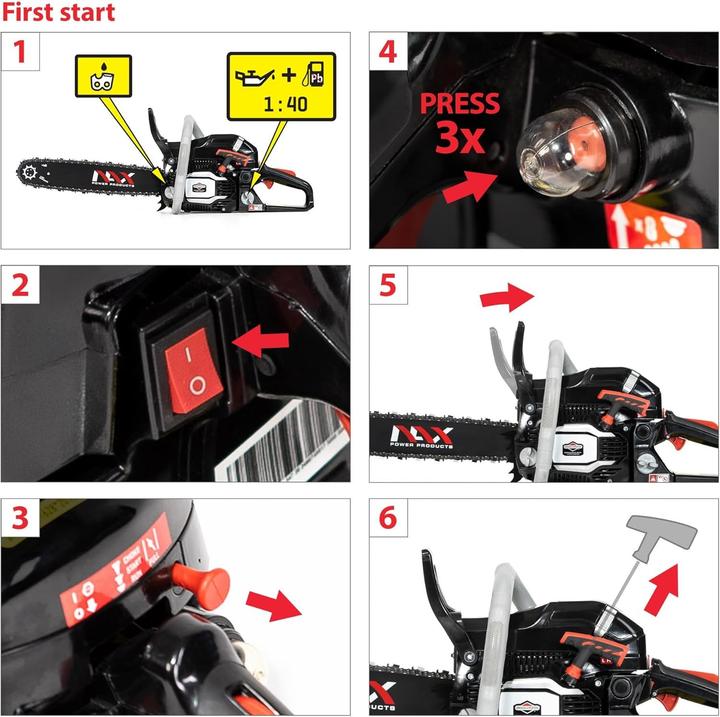 Actual product image NAC NAX PIŁA SPALINOWA 61,5cc NAX500C (Petrol chain saw)