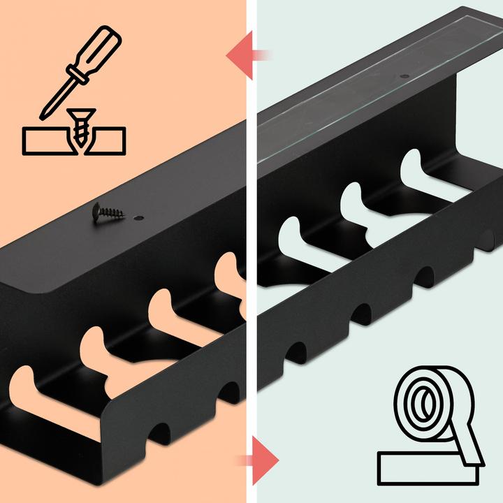 Actual product image Relaxdays Kabelkanal für Schreibtisch 2er Set (Duct, 1 cm)