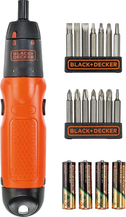 Actual product image Black & Decker Battery screwdriver set (Rechargeable battery operated)