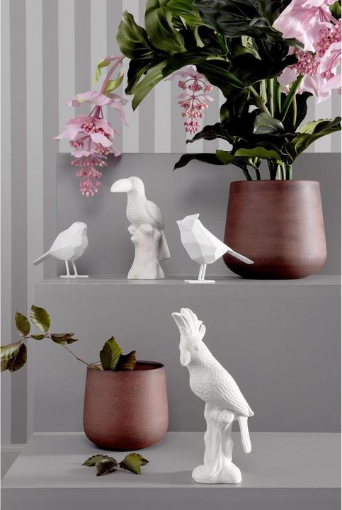 Actual product image present time Origami Bird Stand, white, 1 piece (1 x, 13.5 x 17 x 7.5 cm)