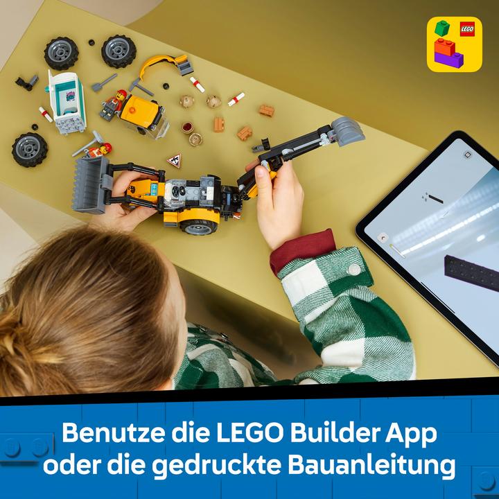 Actual product image LEGO 60480 Gelber Baggerlader