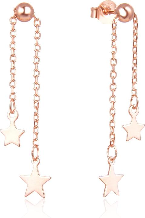 Beneto Playful bronze earrings stars AGUP2678-ROSE (L)