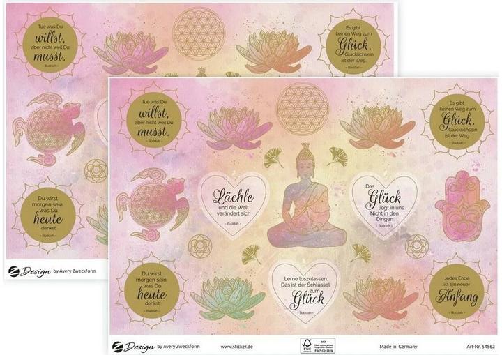 Actual product image Avery Motif Sticker A5 DEKO Wisdoms