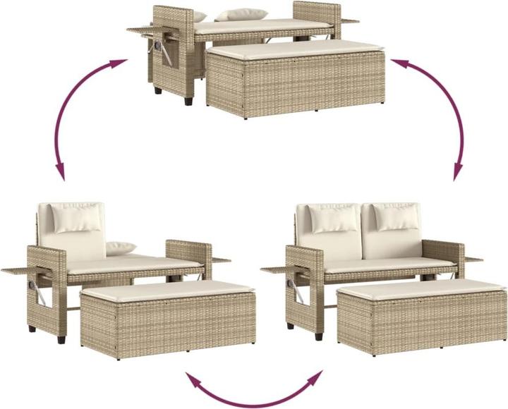 Image du produit vidaXL Ensemble salon de jardin 10 pièces avec coussins