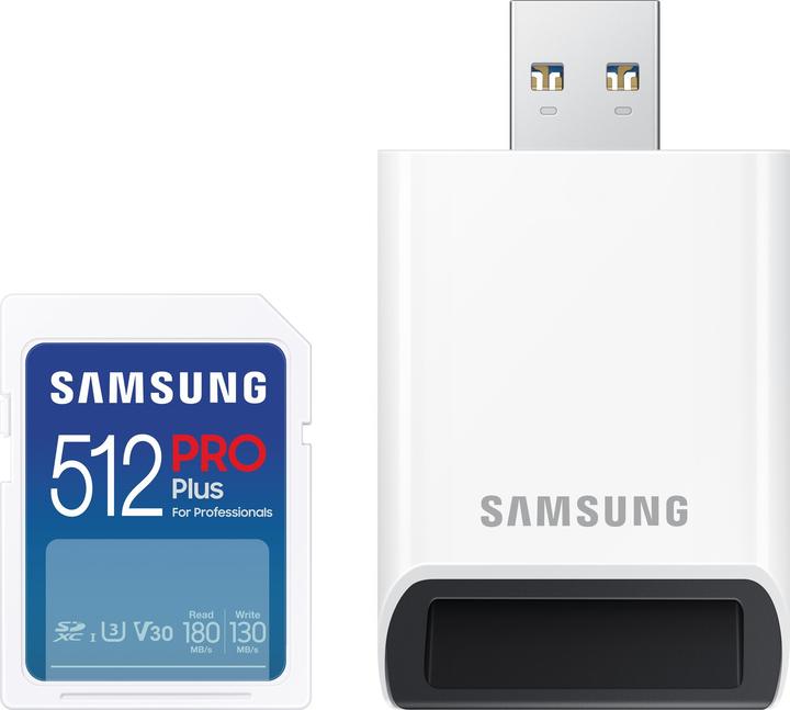 Produktbild Samsung MB-SD512SB/WW (512 GB, SDXC, U3, UHS-I)