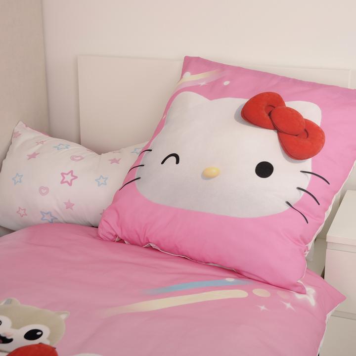 Produktbild Herding Hello Kitty Bettwäsche Hello Kitty-Super Style 135 x 200 cm / 80 x 80 cm (135 x 200 cm, 80 x 80 cm)