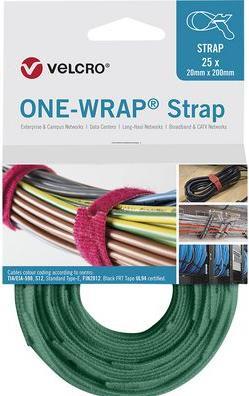 Immagine prodotto Velcro brand Fascetta professionale di marca (Fascette in plastica, 200 mm, 25 pz.)