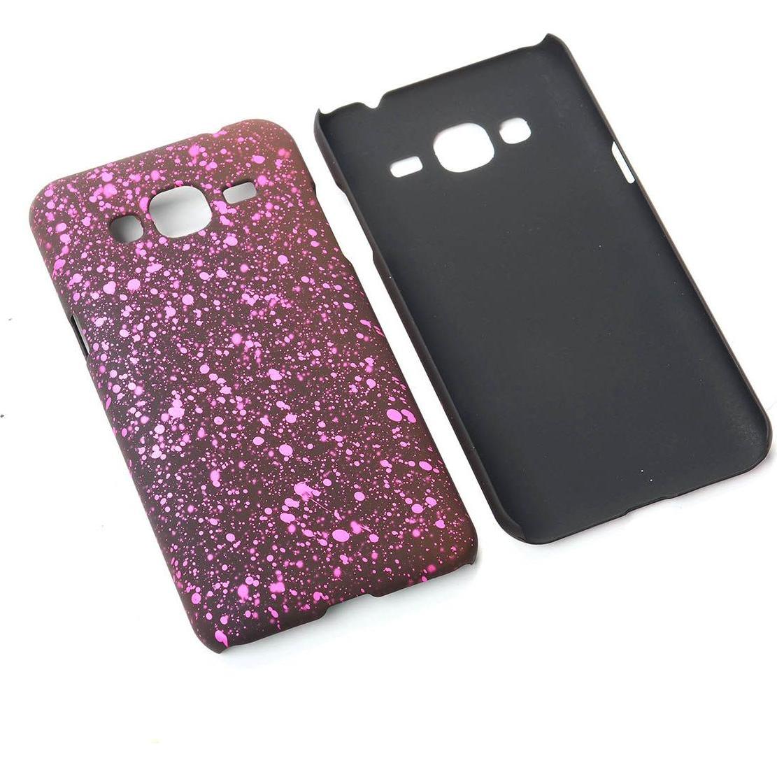 Thumbnail - König Design Handy Hülle Schutz Case Bumper Etuis für Samsung Galaxy J3 3D Sterne Pink (Samsung Galaxy J3 (2016)), Smart...