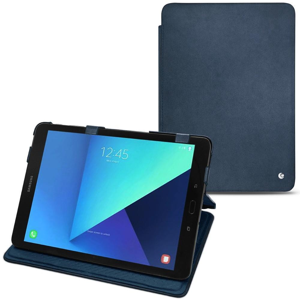 Noreve Lederschutzhülle horizontal (Galaxy Tab S3 9.7 (2017)), Tablet Hülle, Blau