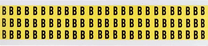 Brady 3410-B, B-499, black on yellow, 9 x 13mm, letter B, character height 8mm(25 K. á 78 E.)