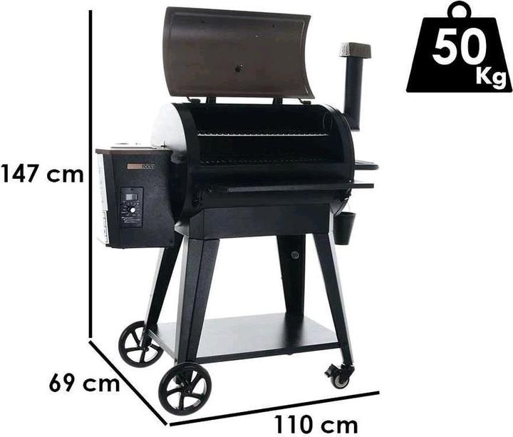 Actual product image Royal Food RFPB 2870 Pellet grill with stainless steel grill grate Cooking surface 65x42 cm