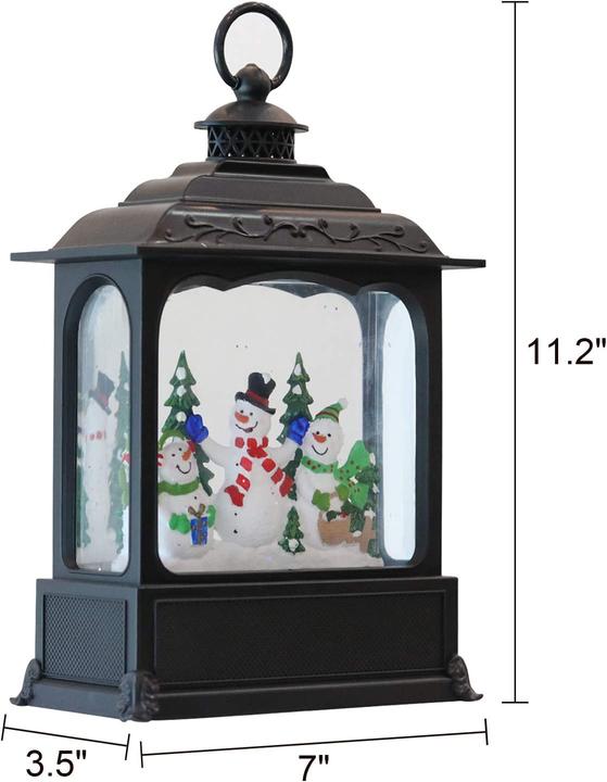 Actual product image Eldnacele Snow globe lantern, snowman