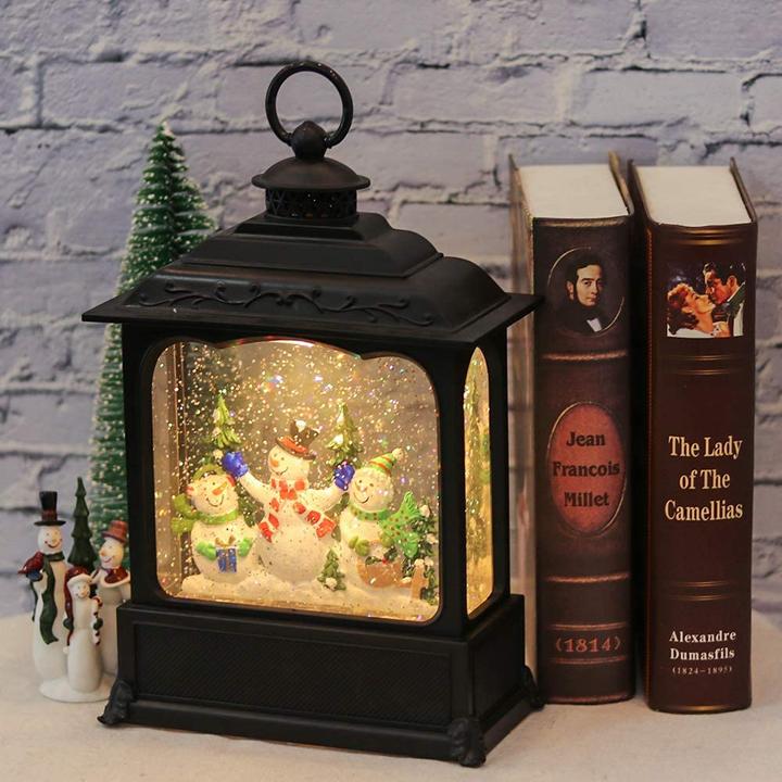 Actual product image Eldnacele Snow globe lantern, snowman
