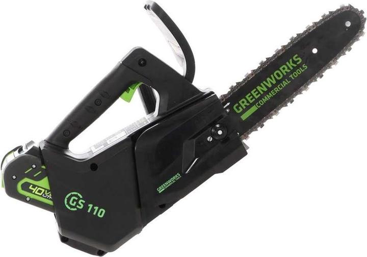 Greenworks GD40TCS, Kaedesav, 40V, Håndtag i top, m/2Ah batteri og loader (Tronçonneuse à batterie)