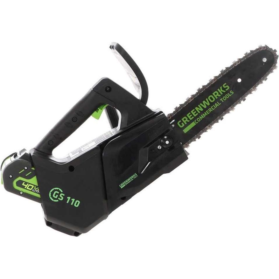 Greenworks, Motosega, GD40TCS, Kaedesav, 40V, Håndtag i top, m/2Ah batteri og loader (Sega a catena a batteria)