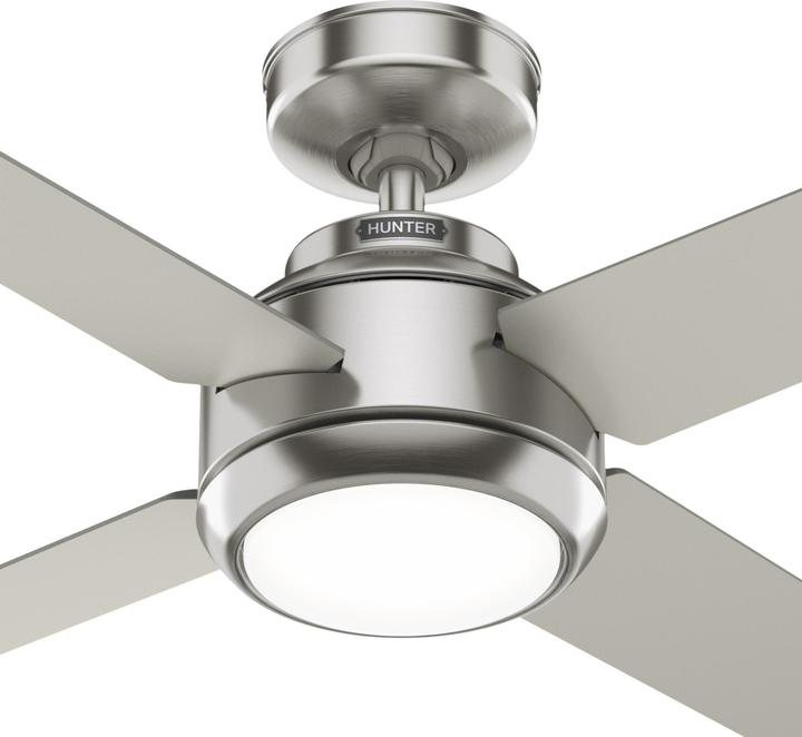 Produktbild Hunter Fans DC Deckenventilator Greta Nickel mit LED & Fernbedienung (44.80 dB)