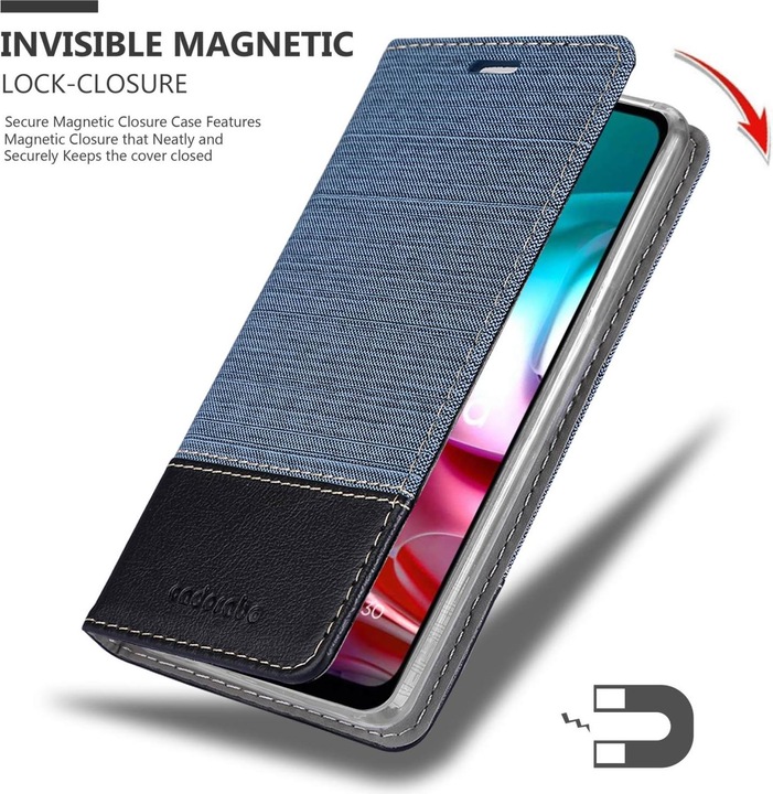 Actual product image Cadorabo Jeans Book Cover (Motorola Moto G10, Motorola Moto G30)