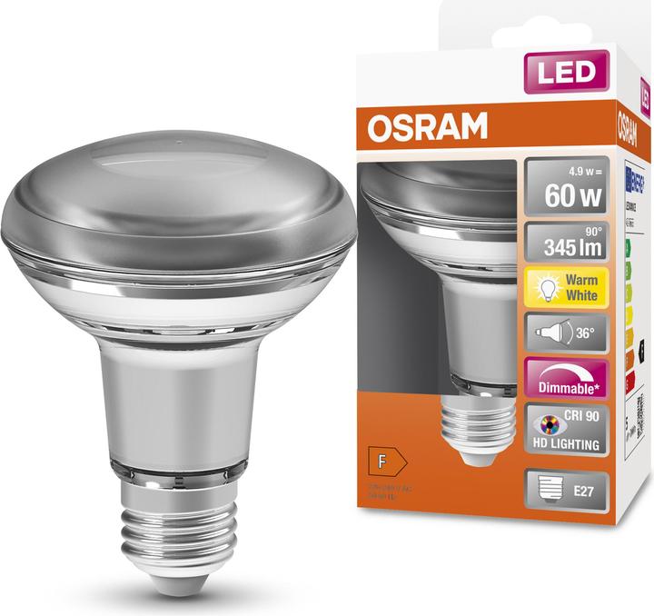 Immagine prodotto Osram Superstar R63 (E27, 5.90 W, 350 lm, 1 x, G)