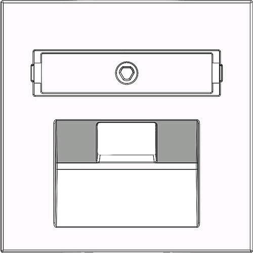 Actual product image Panasonic WDTR04201WHEU1 Plus 55 Centre plate with title block 1xUAE white
