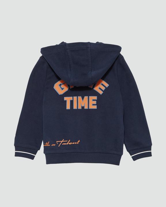 Produktbild s.Oliver Sweatshirt Jacke Sweatjacke mit Print- und Stick-Details (104, 110)