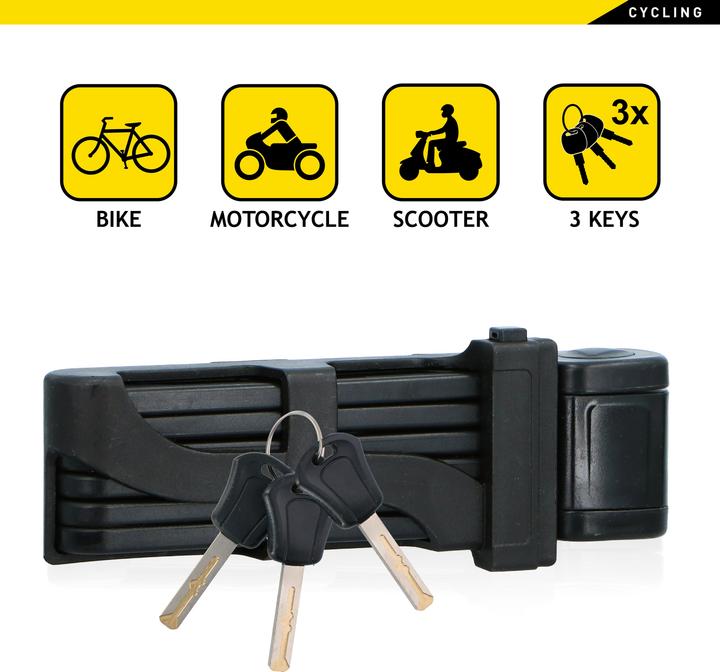 Actual product image Dunlop Folding lock (85 cm)