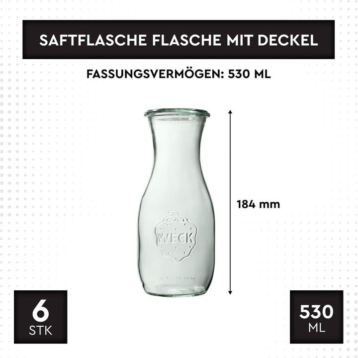 Produktbild Weck Saftflasche RR60 mit Deckel (0.53 l)
