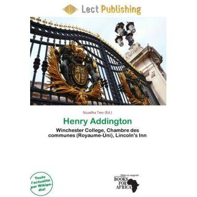 Henry Addington, Fachbücher